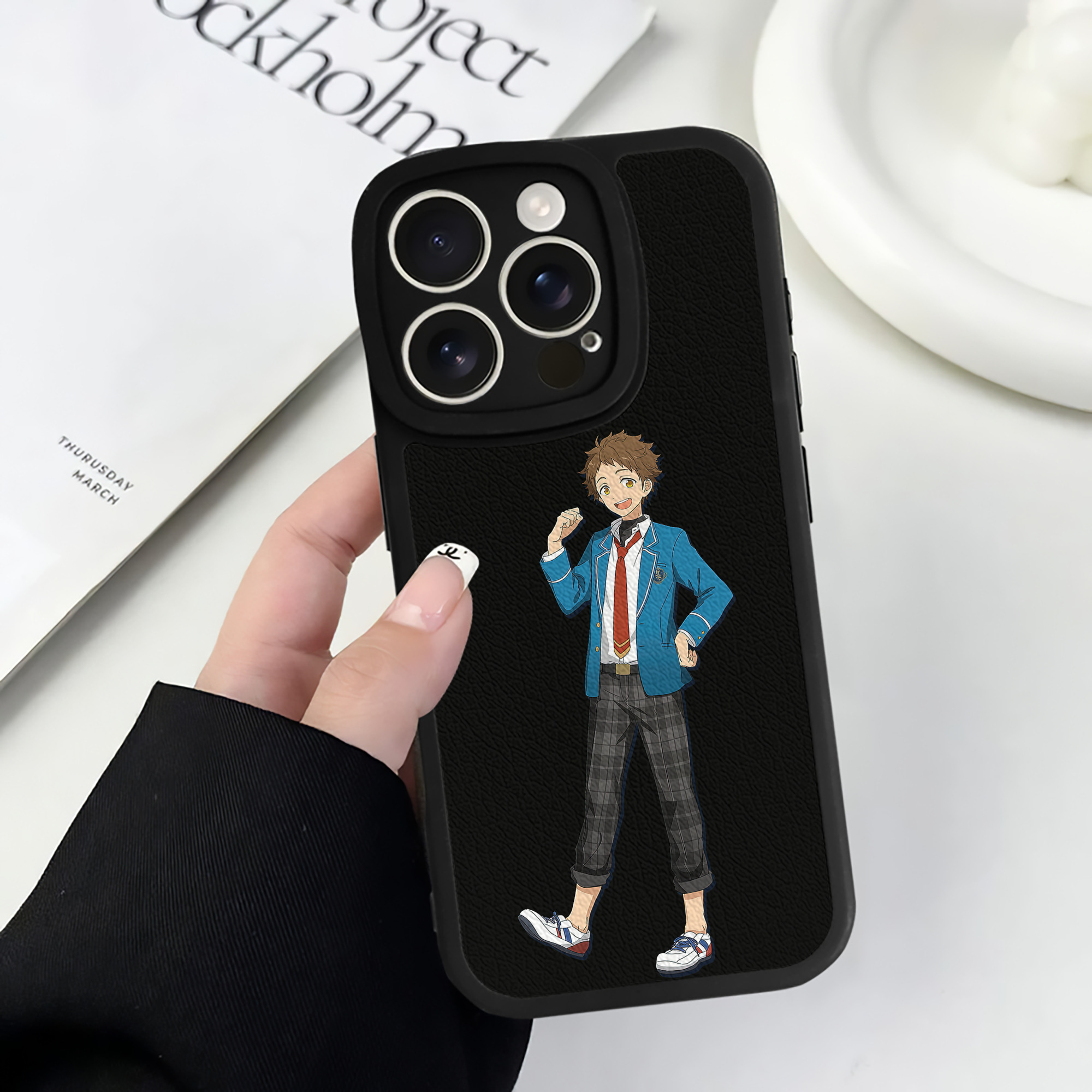 （画像用） あんさんぶるスターズ! Ensemble Stars 【iPhone 16シリーズ対応】シリコンスマホケース（レザー調） 材質：シリコン